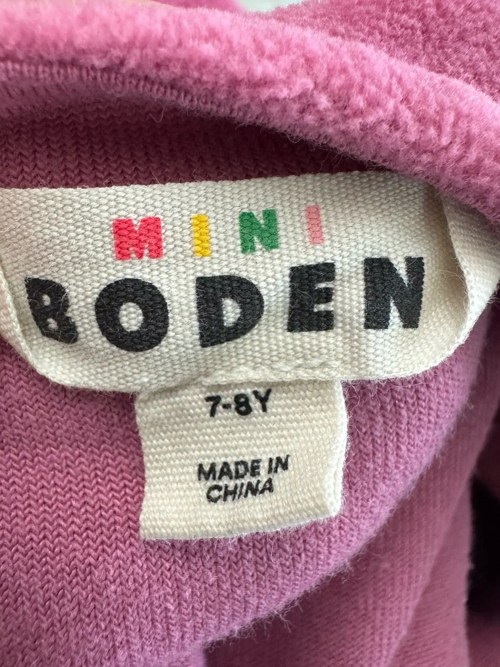 Mini Boden Girls' Velvet Long-Sleeve Tiered Dress In Pink Rose Size 7-8Y